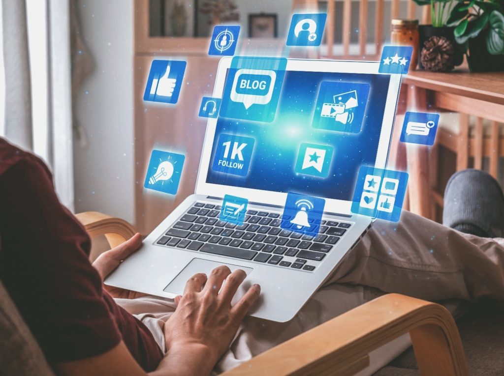 Blogging and content creation in digital communication Spire